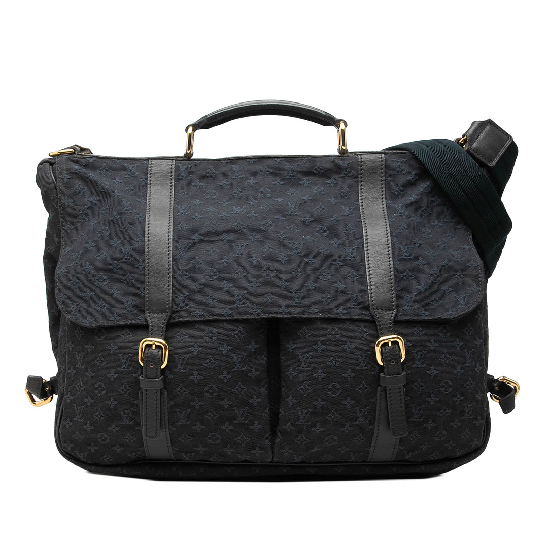 Lin Denise Mini Monogram Bleu
