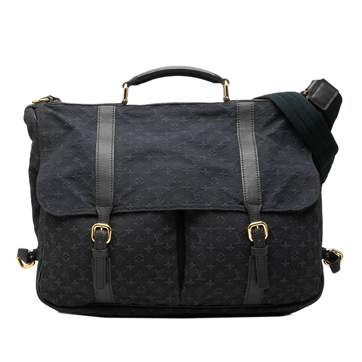 Lin Denise Mini Monogram Bleu