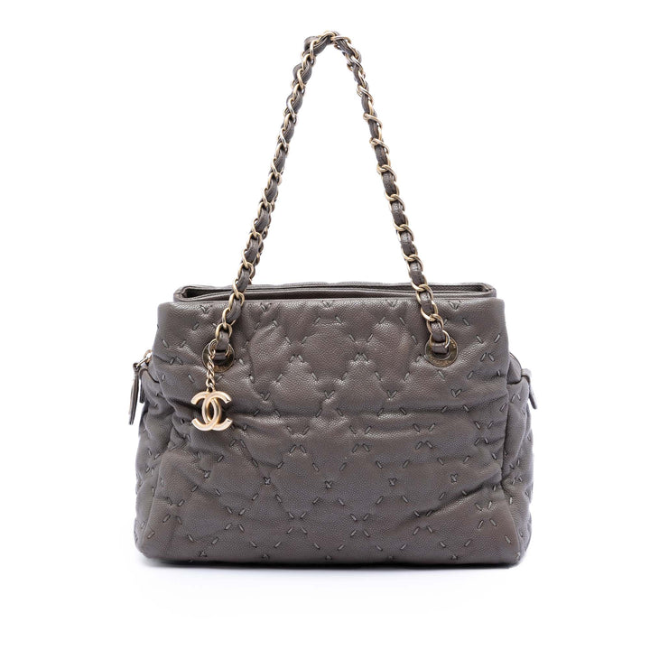 Chanel CC Caviar Wild Stitch Cabas