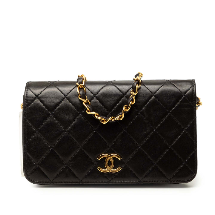 Chanel Mini CC Matelassé Cuir d’agneau Rabat intégral