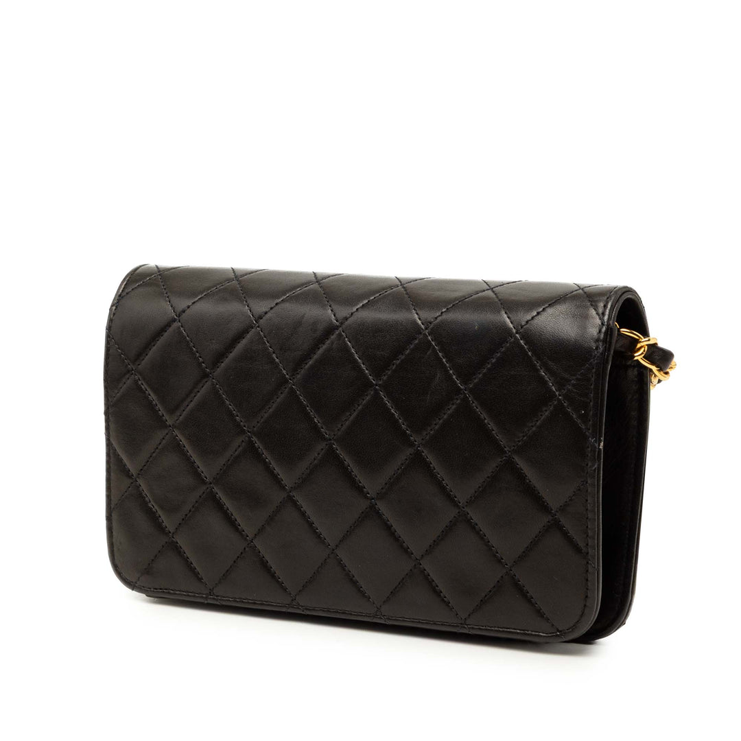Chanel Mini CC Matelassé Cuir d’agneau Rabat intégral