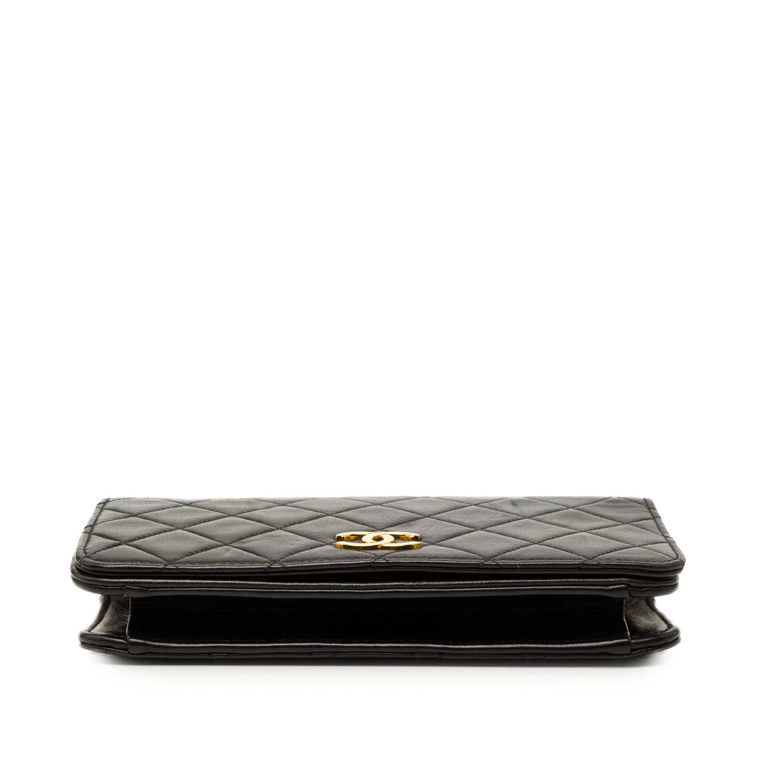 Chanel Mini CC Matelassé Cuir d’agneau Rabat intégral