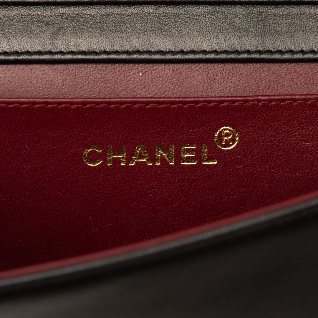 Chanel Mini CC Matelassé Cuir d’agneau Rabat intégral