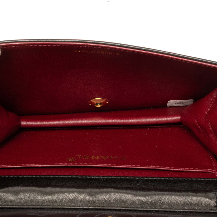 Chanel Mini CC Matelassé Cuir d’agneau Rabat intégral