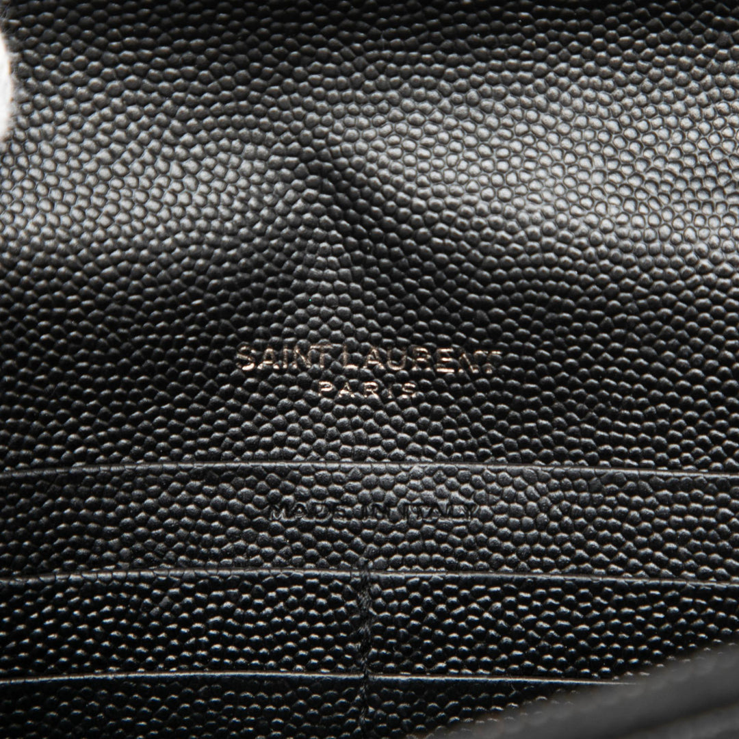 Grain De Poudre Cassandre Monochrome Enveloppe Chaîne Portefeuille Noir