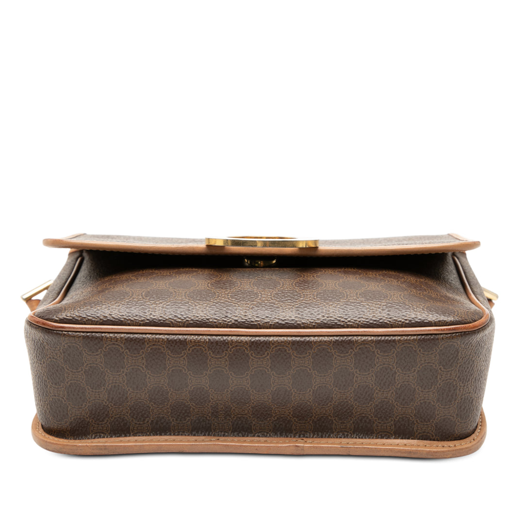 Celine Macadam Coated Toile Sac porté croisé