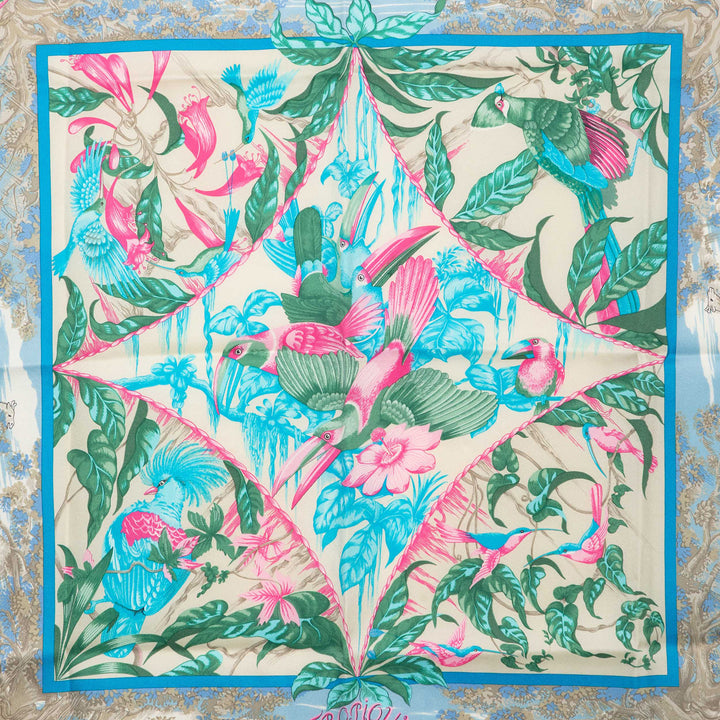 Hermès Tropiques Soie Foulard 65