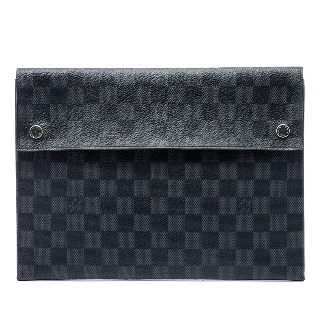 Alpha Pochette GM Damier Graphite Noir
