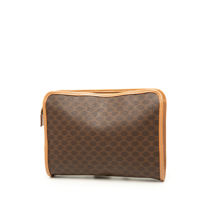 Celine Pochette Macadam Toile enduite Marron – vue 2 – GABY PARIS