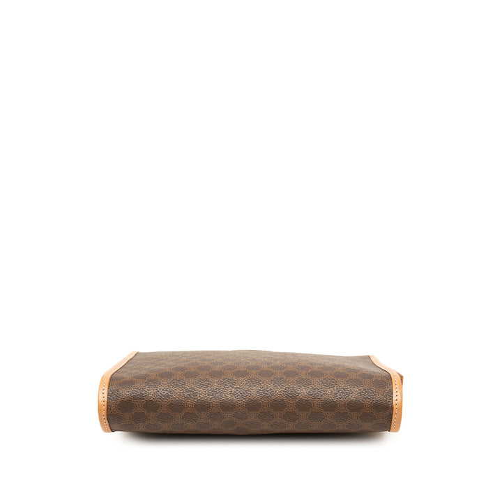 Celine Pochette Macadam Toile enduite Marron – vue 3 – GABY PARIS