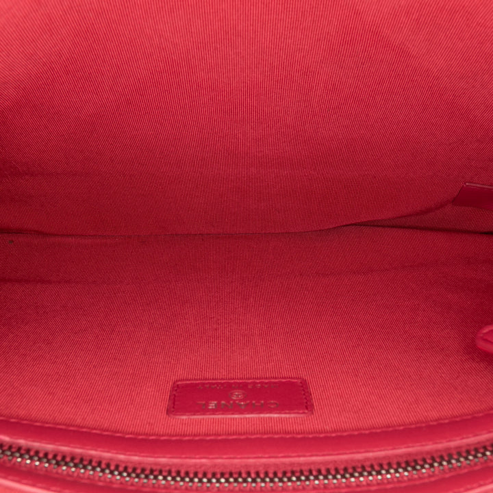 Large Aged Calfskin Gabrielle O Case Clutch Black - Gaby Paris