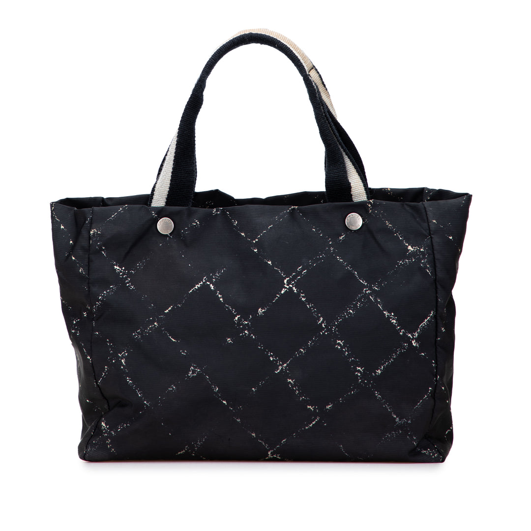 Old Travel Line Nylon Tote Black - Gaby Paris