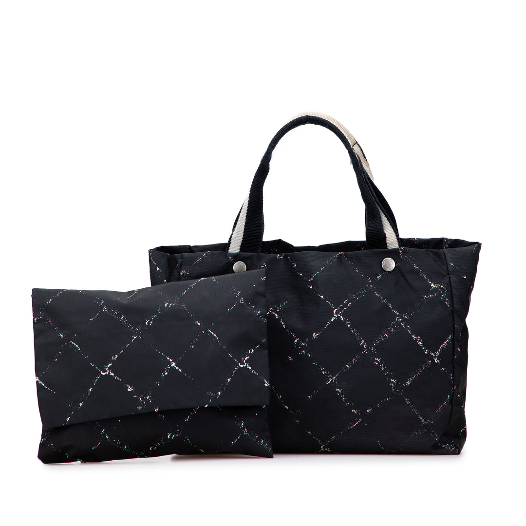Old Travel Line Nylon Tote Black - Gaby Paris