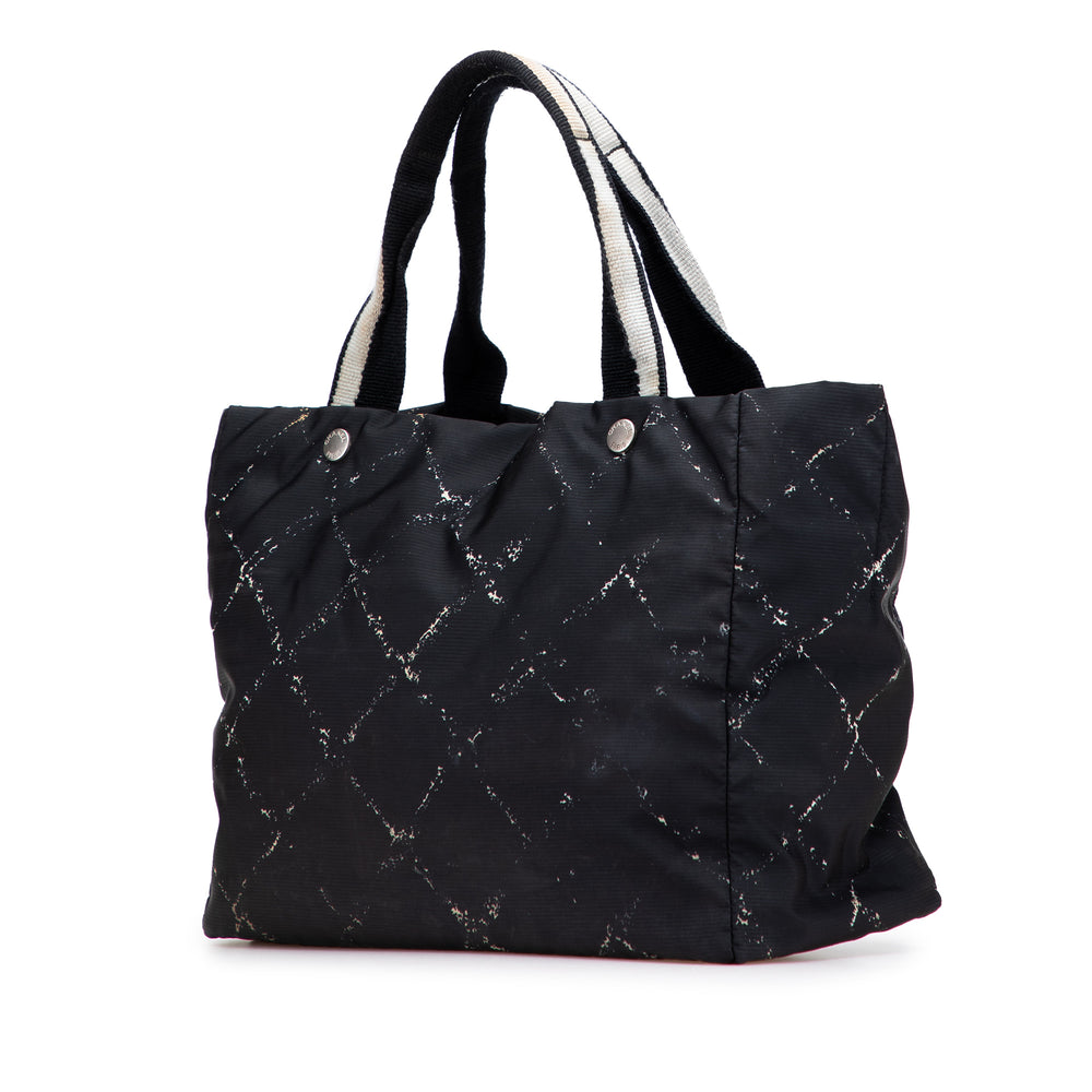 Old Travel Line Nylon Tote Black - Gaby Paris