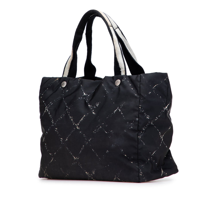 Old Travel Line Nylon Tote Black - Gaby Paris