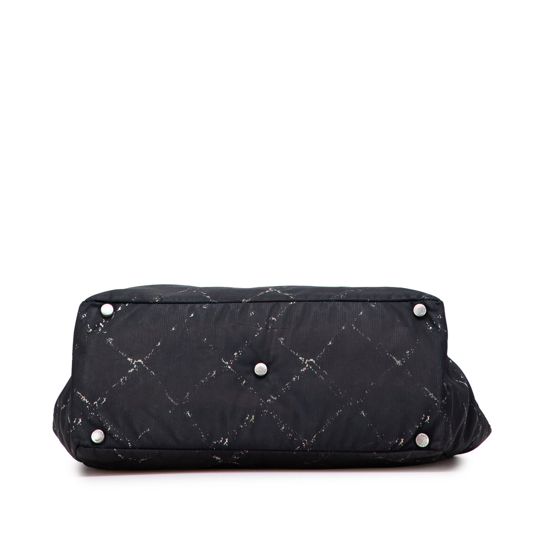 Old Travel Line Nylon Tote Black - Gaby Paris