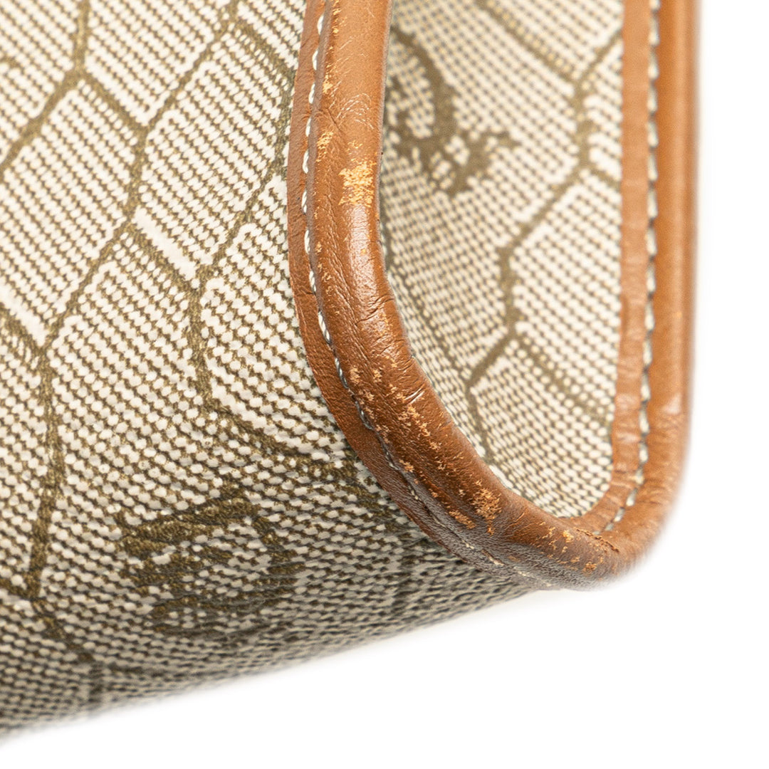 Honeycomb Coated Canvas Crossbody Brown - Gaby Paris