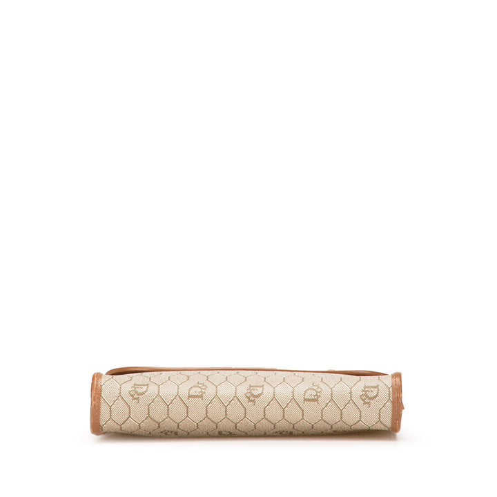 Honeycomb Coated Canvas Crossbody Brown - Gaby Paris
