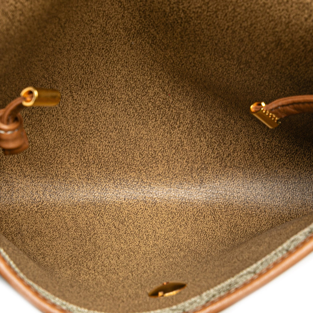 Honeycomb Coated Canvas Crossbody Brown - Gaby Paris