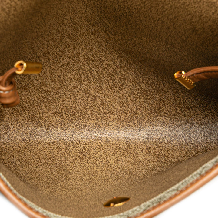 Honeycomb Coated Canvas Crossbody Brown - Gaby Paris