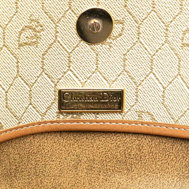 Honeycomb Coated Canvas Crossbody Brown - Gaby Paris