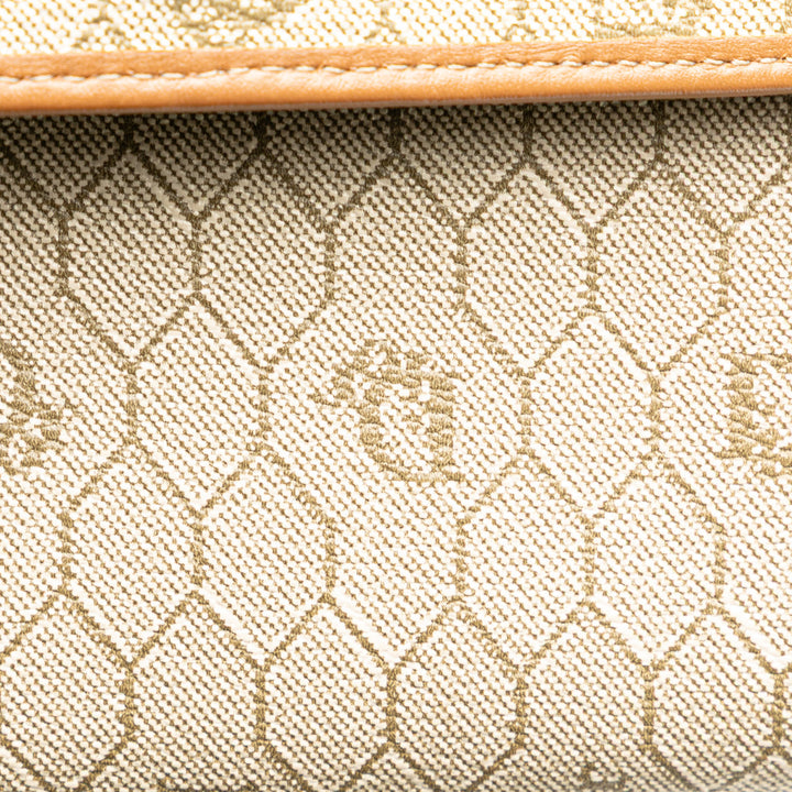 Honeycomb Coated Canvas Crossbody Brown - Gaby Paris
