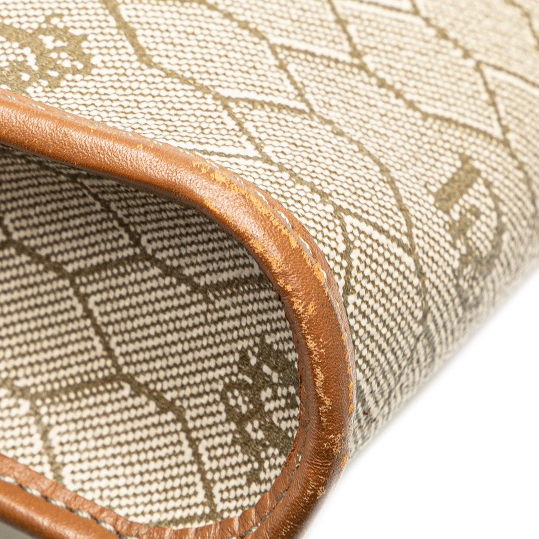 Honeycomb Coated Canvas Crossbody Brown - Gaby Paris