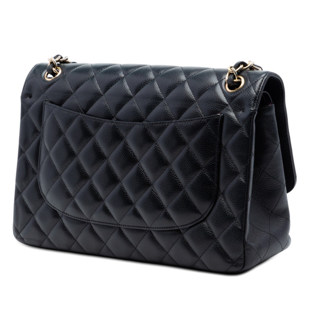 Chanel Jumbo Classic Caviar Double rabat
