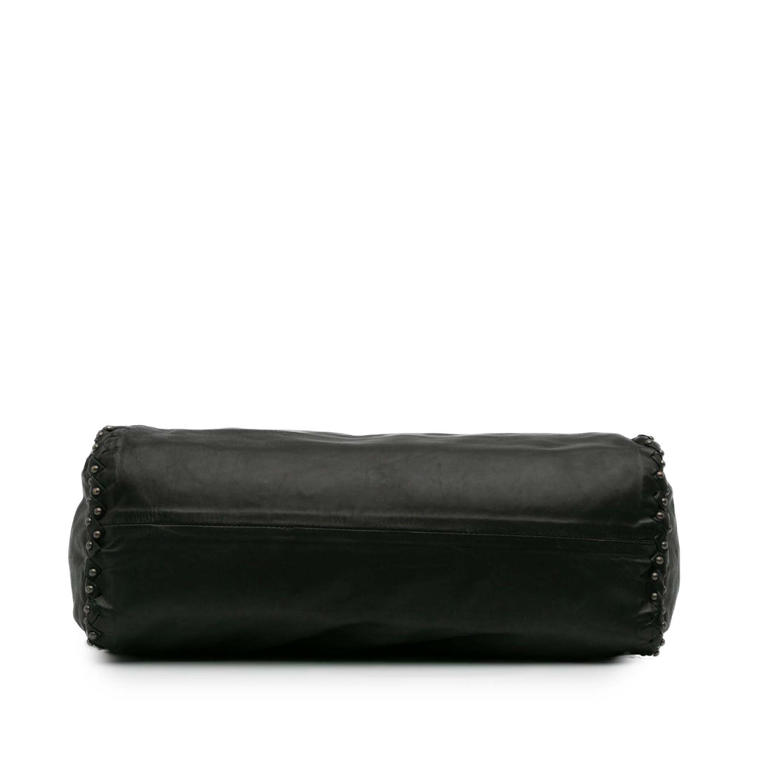 Bottega Veneta Studded Cuir Cabas Noir