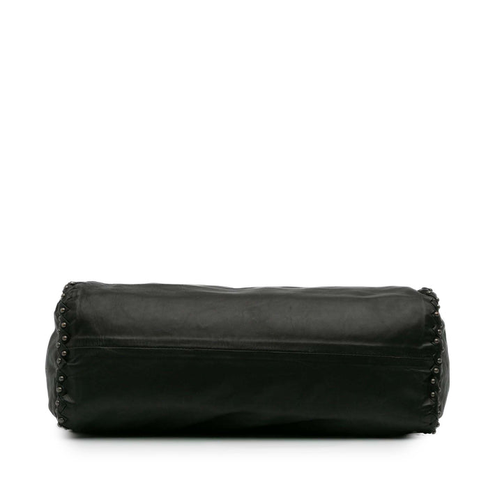 Bottega Veneta Studded Cuir Cabas Noir