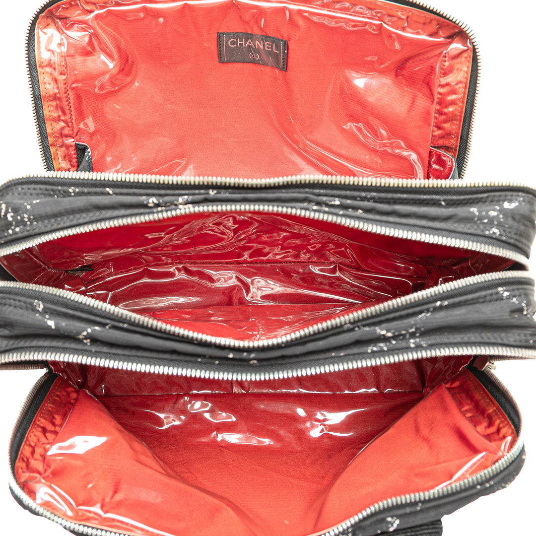 Old Travel Line Nylon Handbag Black - Gaby Paris