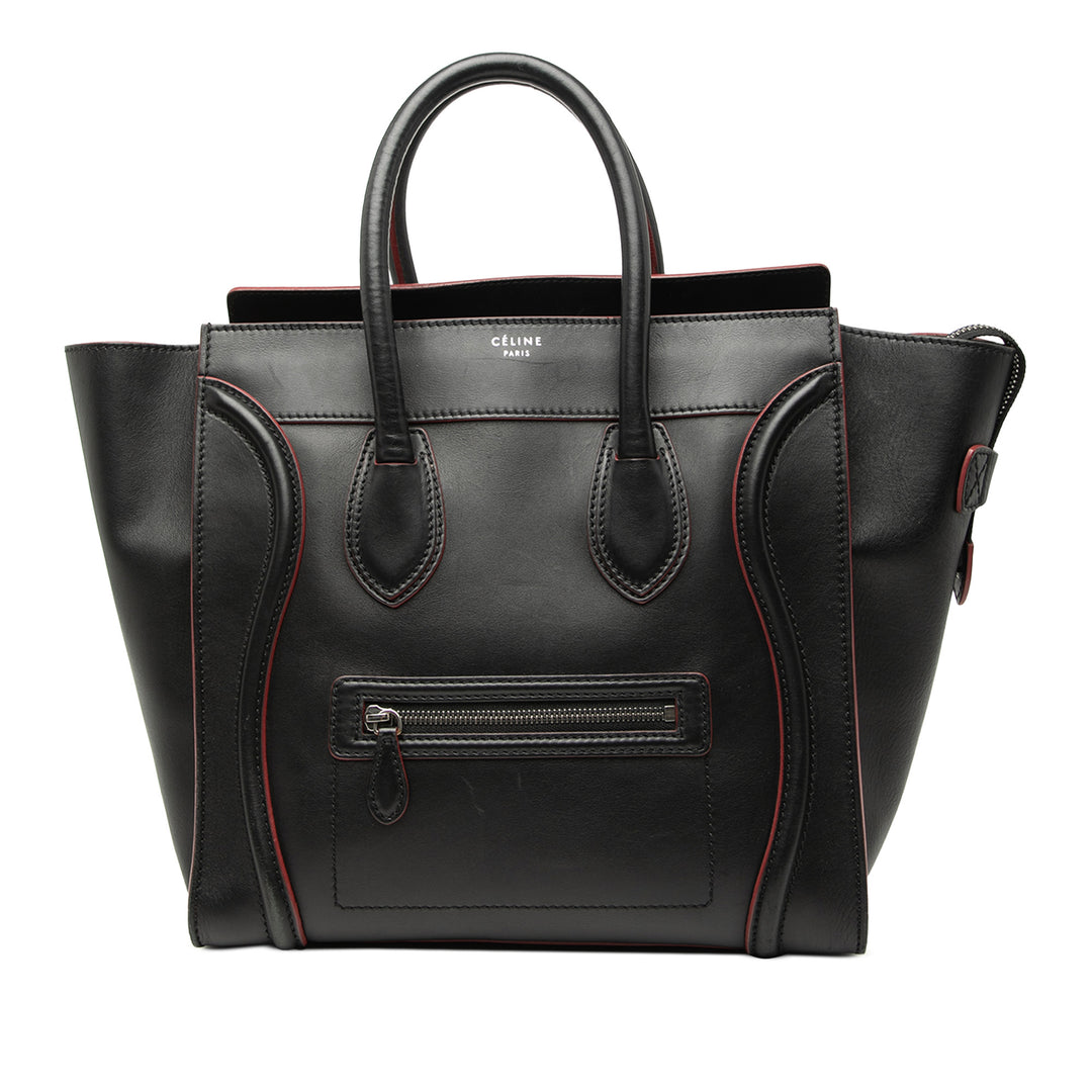 Celine Mini Bicolor Smooth Cuir de veau Luggage Cabas – GABY PARIS Authentique
