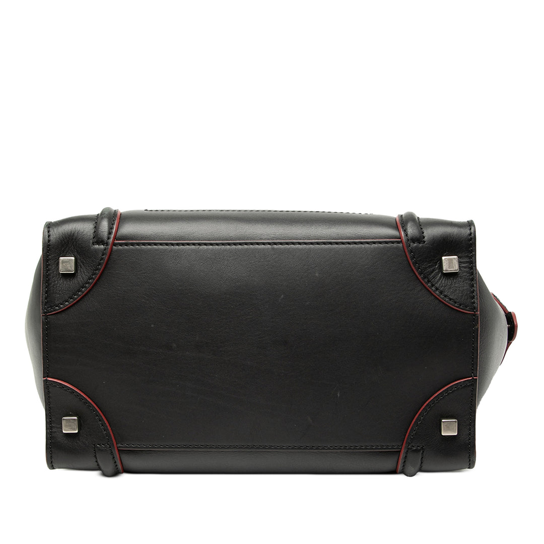 Celine Mini Bicolor Smooth Cuir de veau Luggage Cabas – GABY PARIS Authentique