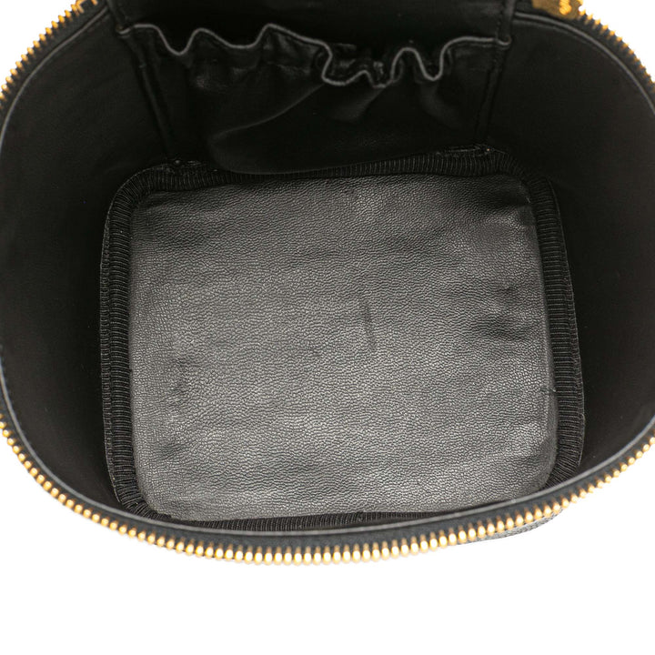 CC Caviar Vanity Case Black - Gaby Paris
