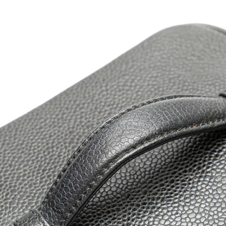 CC Caviar Vanity Case Black - Gaby Paris
