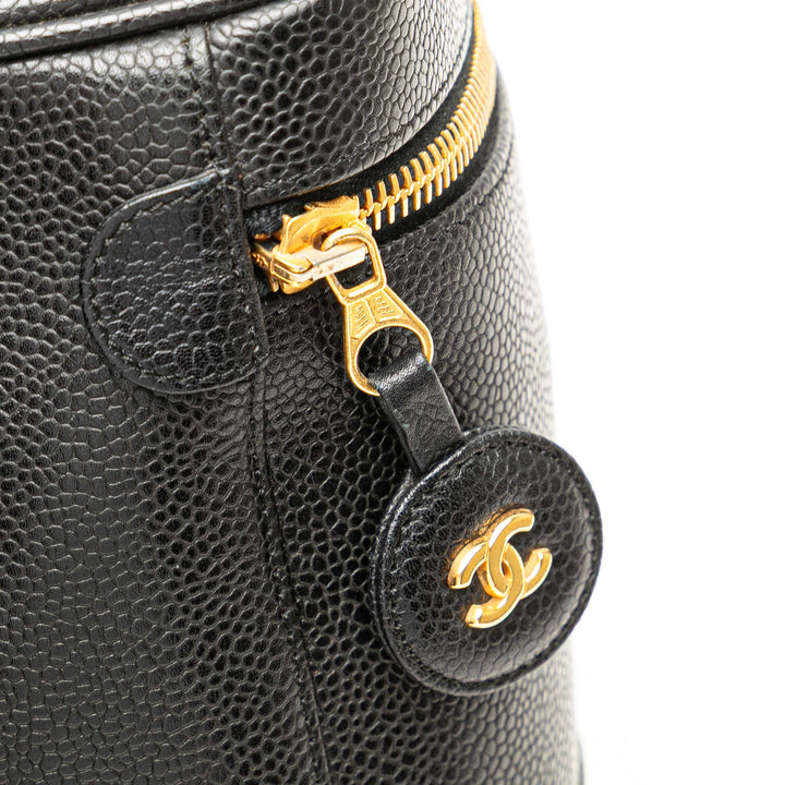 CC Caviar Vanity Case Black - Gaby Paris