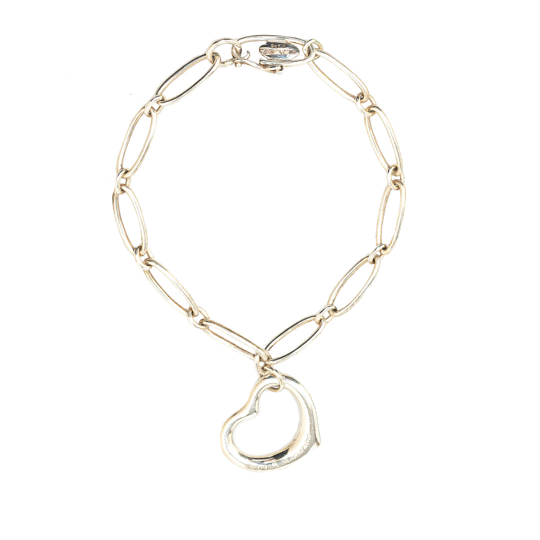 Elsa Peretti Sterling Silver Open Heart Bracelet Silver - Gaby Paris