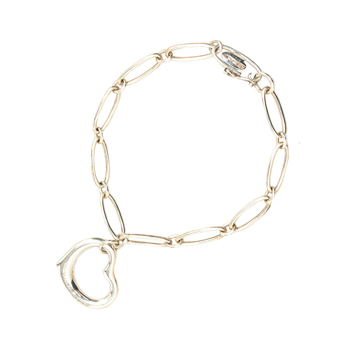 Elsa Peretti Sterling Silver Open Heart Bracelet Silver - Gaby Paris