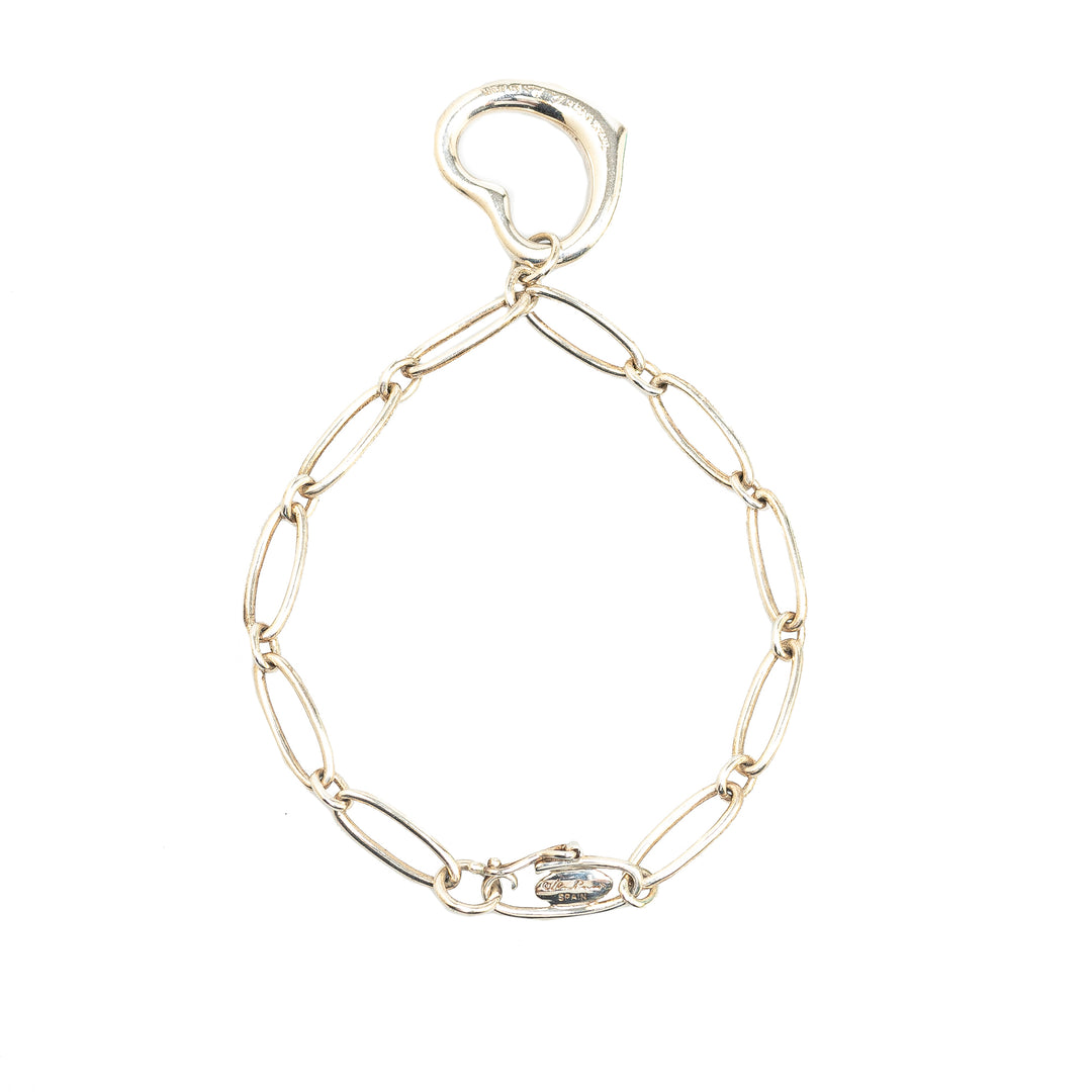 Elsa Peretti Sterling Silver Open Heart Bracelet Silver - Gaby Paris