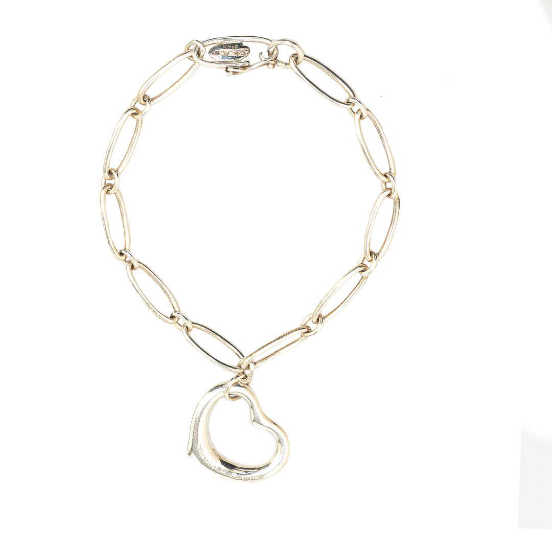 Elsa Peretti Sterling Silver Open Heart Bracelet Silver - Gaby Paris