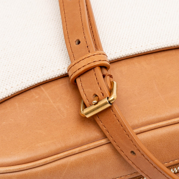 Canvas Sac Coeur Crossbody White - Gaby Paris