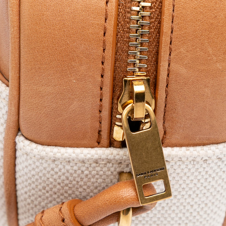 Canvas Sac Coeur Crossbody White - Gaby Paris