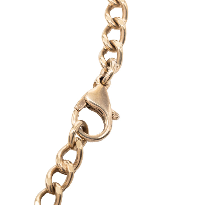 Chanel CC plaqué Letters Pendant Collier