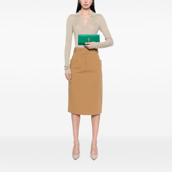 Saint Laurent Cassandre Pochette Vert