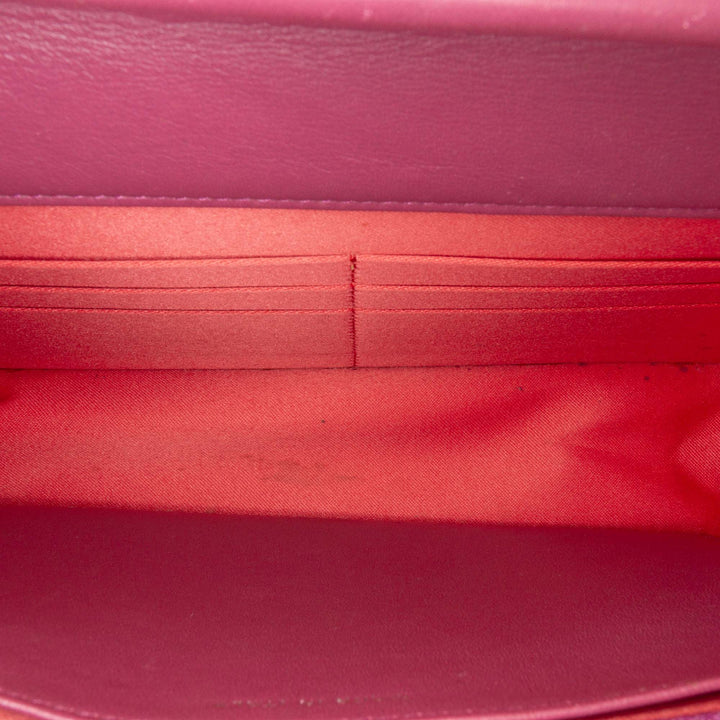 Patent CC Lipstick Wallet On Chain Pink - Gaby Paris