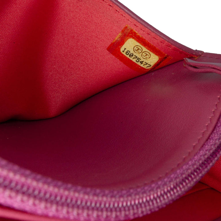 Patent CC Lipstick Wallet On Chain Pink - Gaby Paris