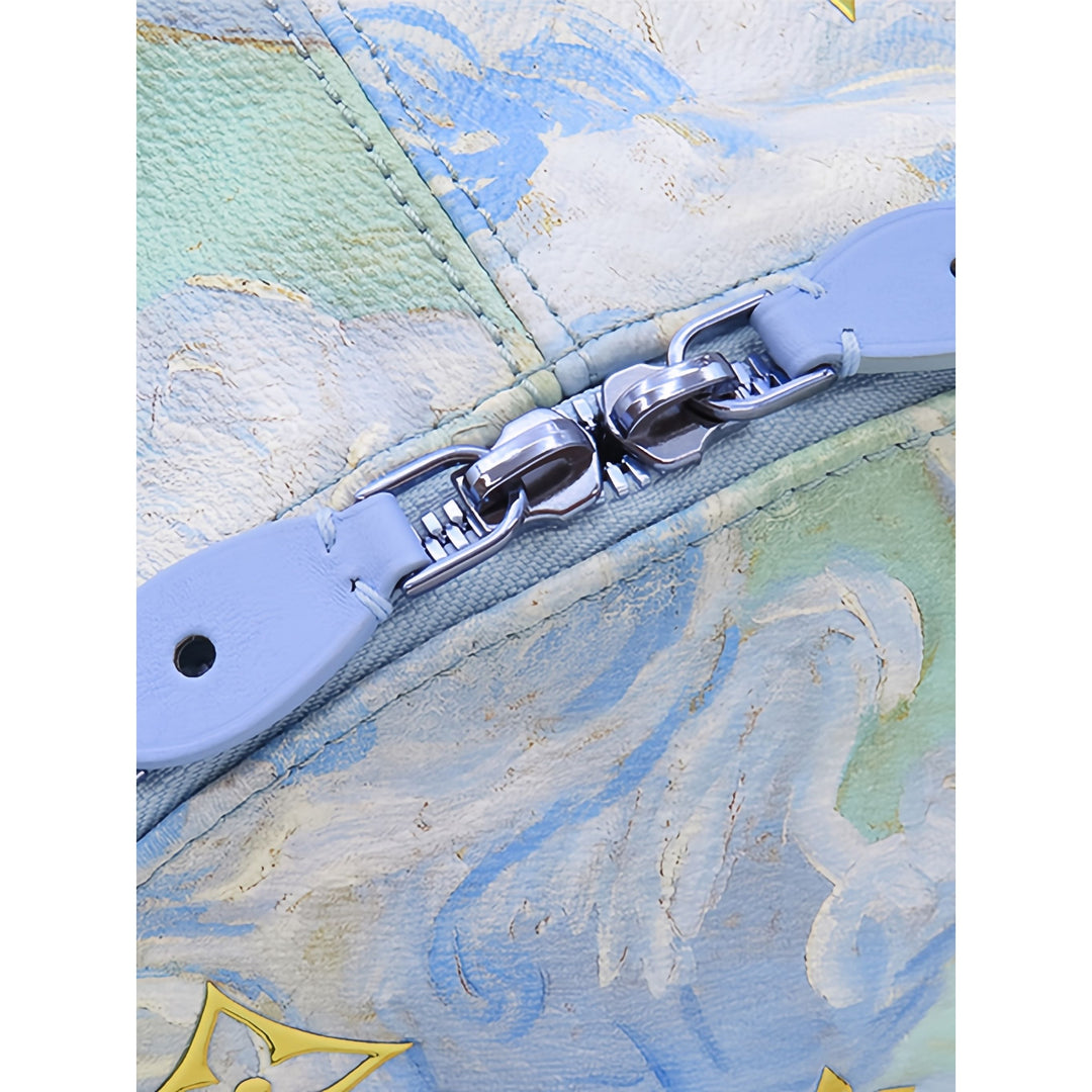 Louis Vuitton Jeff Koons Masters Collection Van Gogh Palm Springs Sac à dos Bleu – vue 11 – GABY PARIS