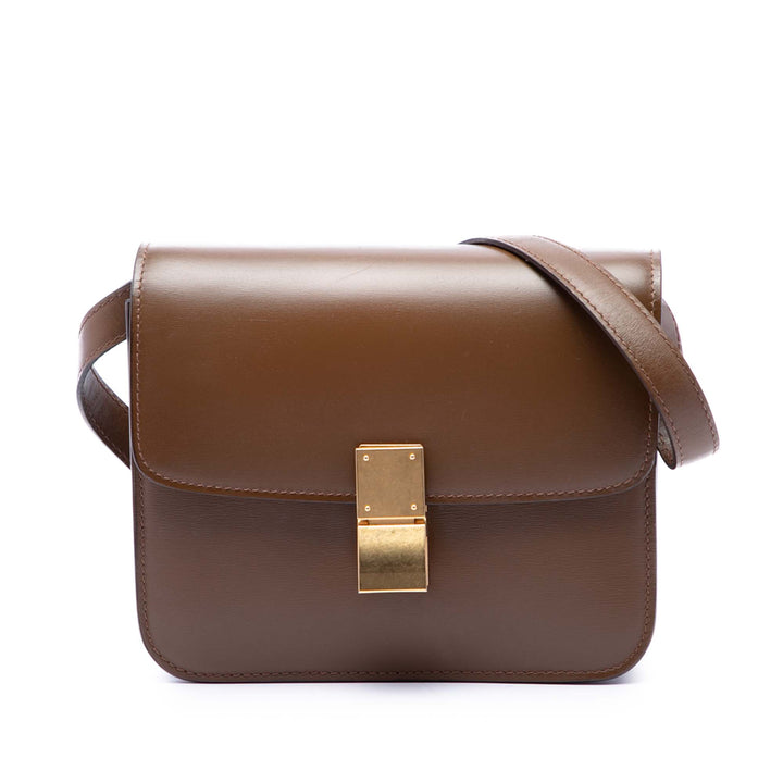 Classic Boîte Teen Cuir de veau Marron