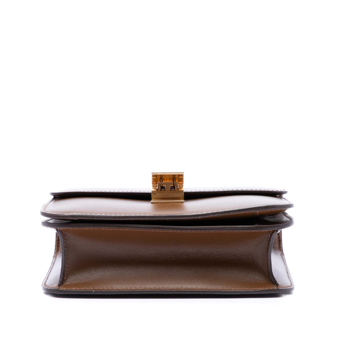 Classic Boîte Teen Cuir de veau Marron