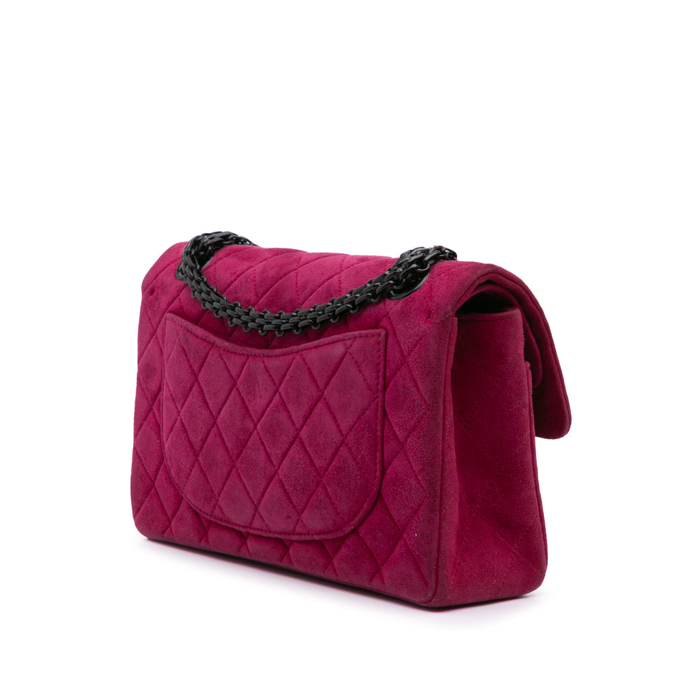 Reissue 2.55 Quilted Velvet Double Flap 225 Pink - Gaby Paris